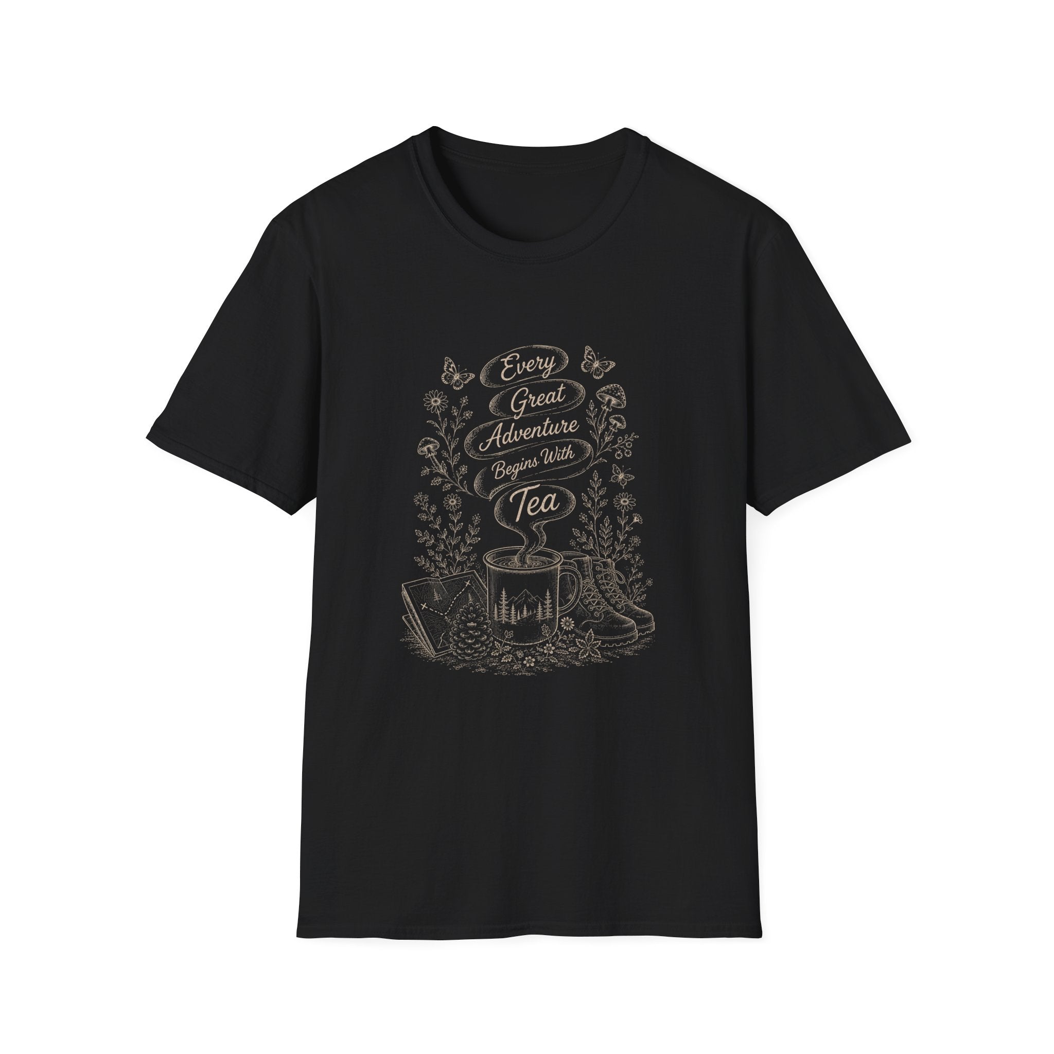 Every Adventure Begins With Tea T-Shirt