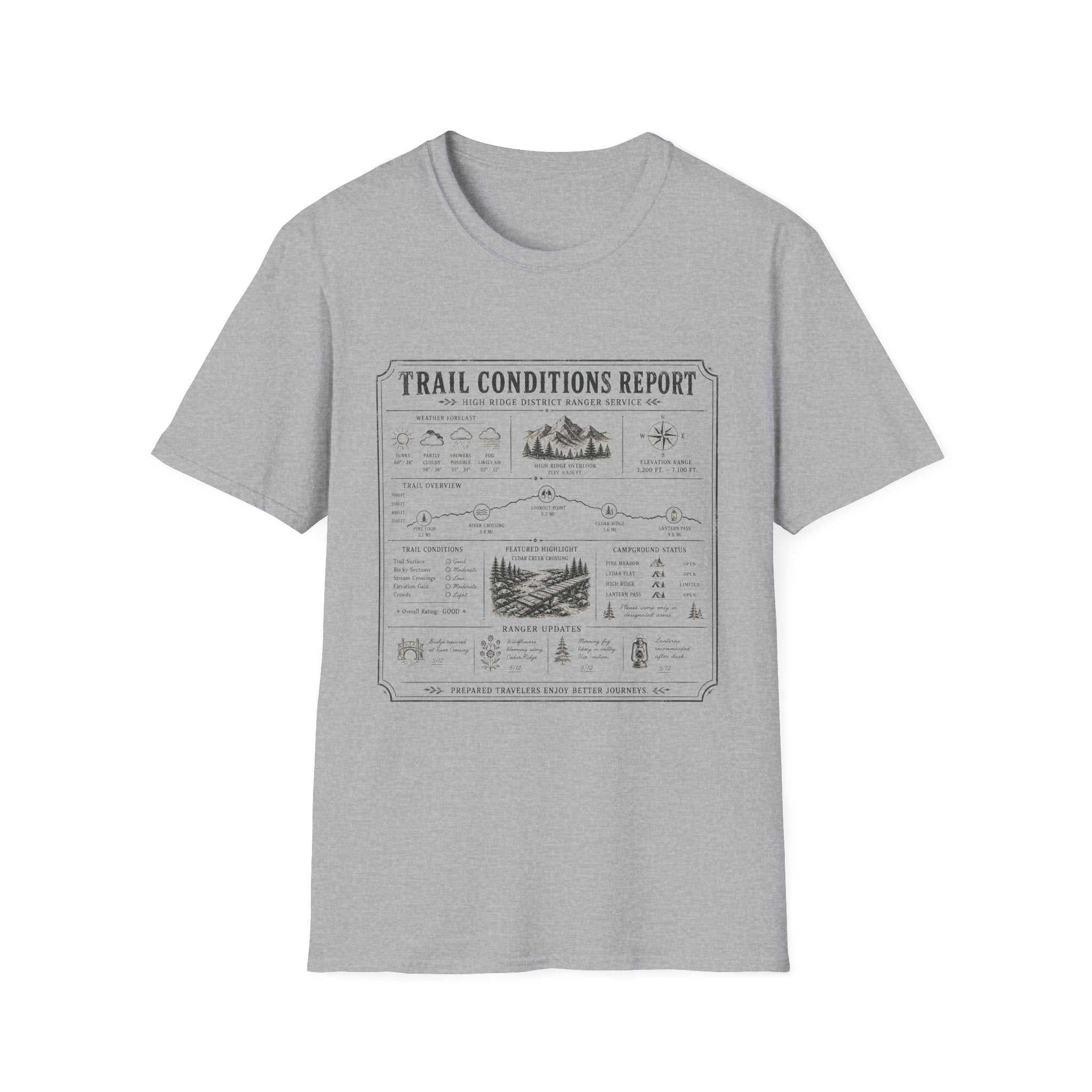 Trail Conditions Report T-Shirt