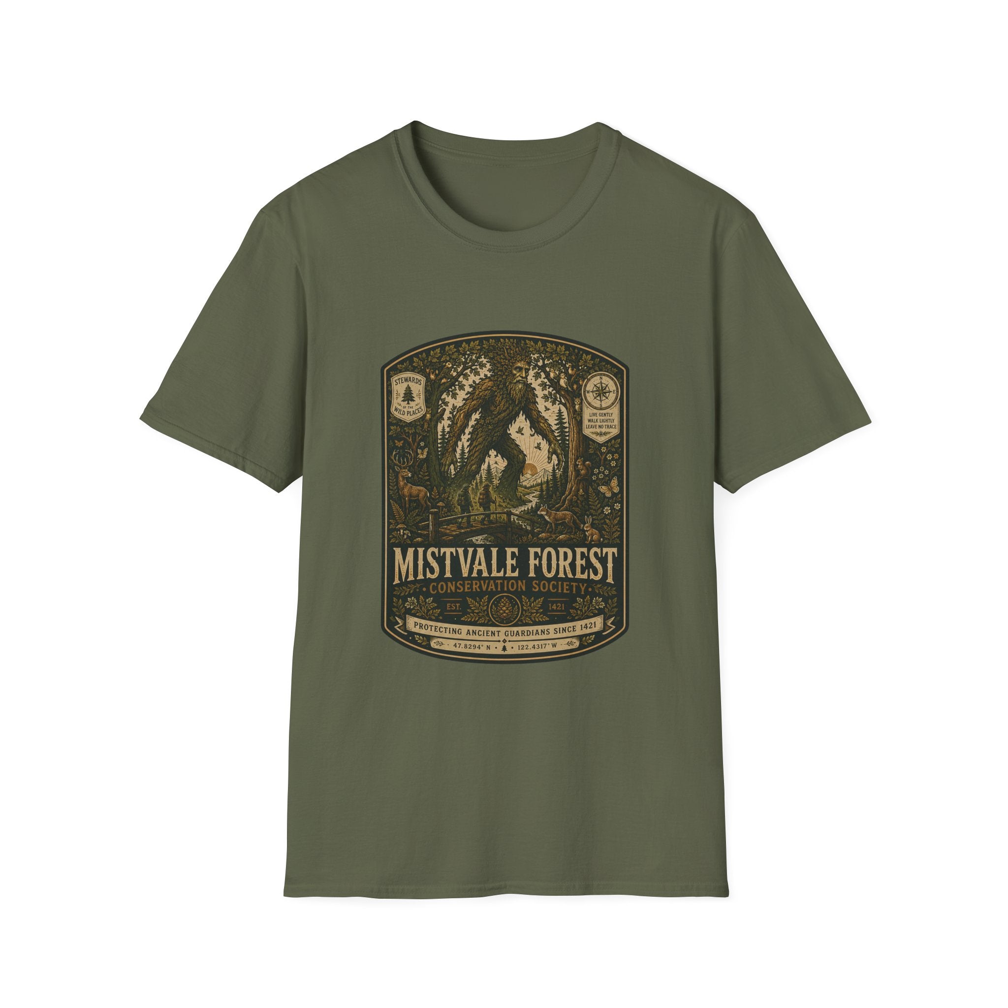 Mistvale Forest Conservation Badge T-Shirt