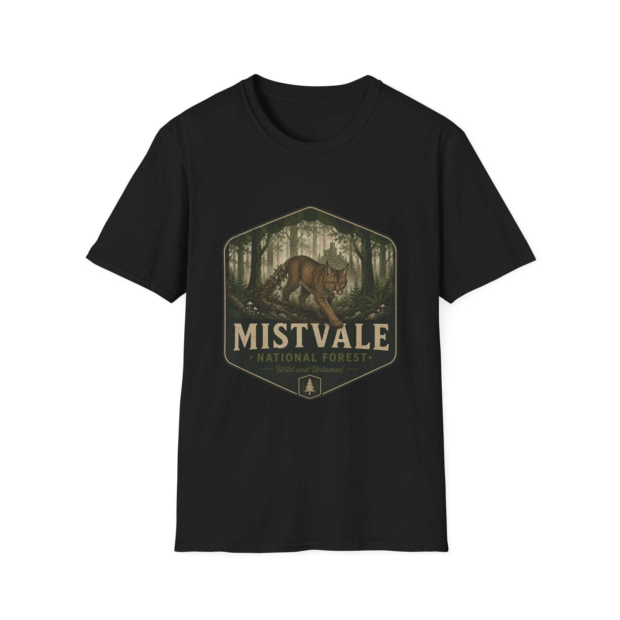 Mistvale National Forest Briar Cat Patch T-Shirt