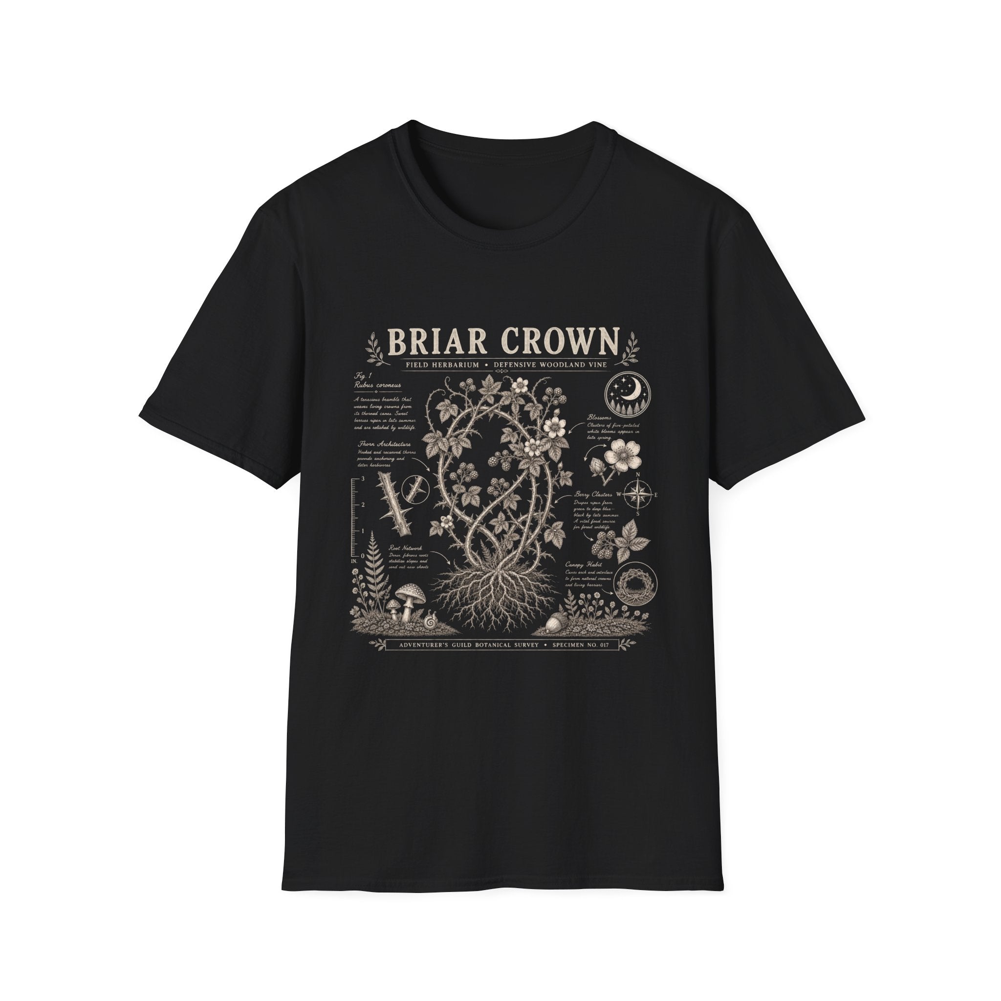 Briar Crown Herbarium Plate T-Shirt
