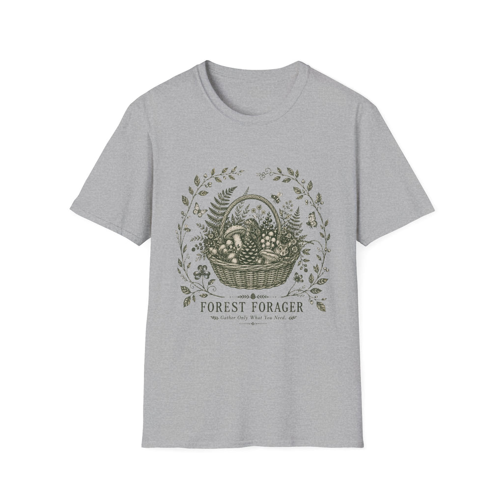 Forest Forager Botanical Emblem T-Shirt