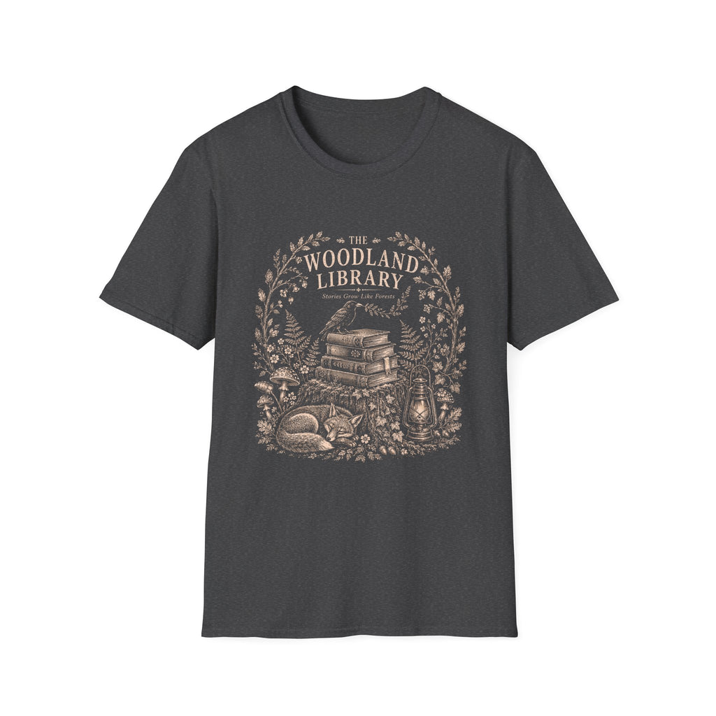 Woodland Library Engraving T-Shirt