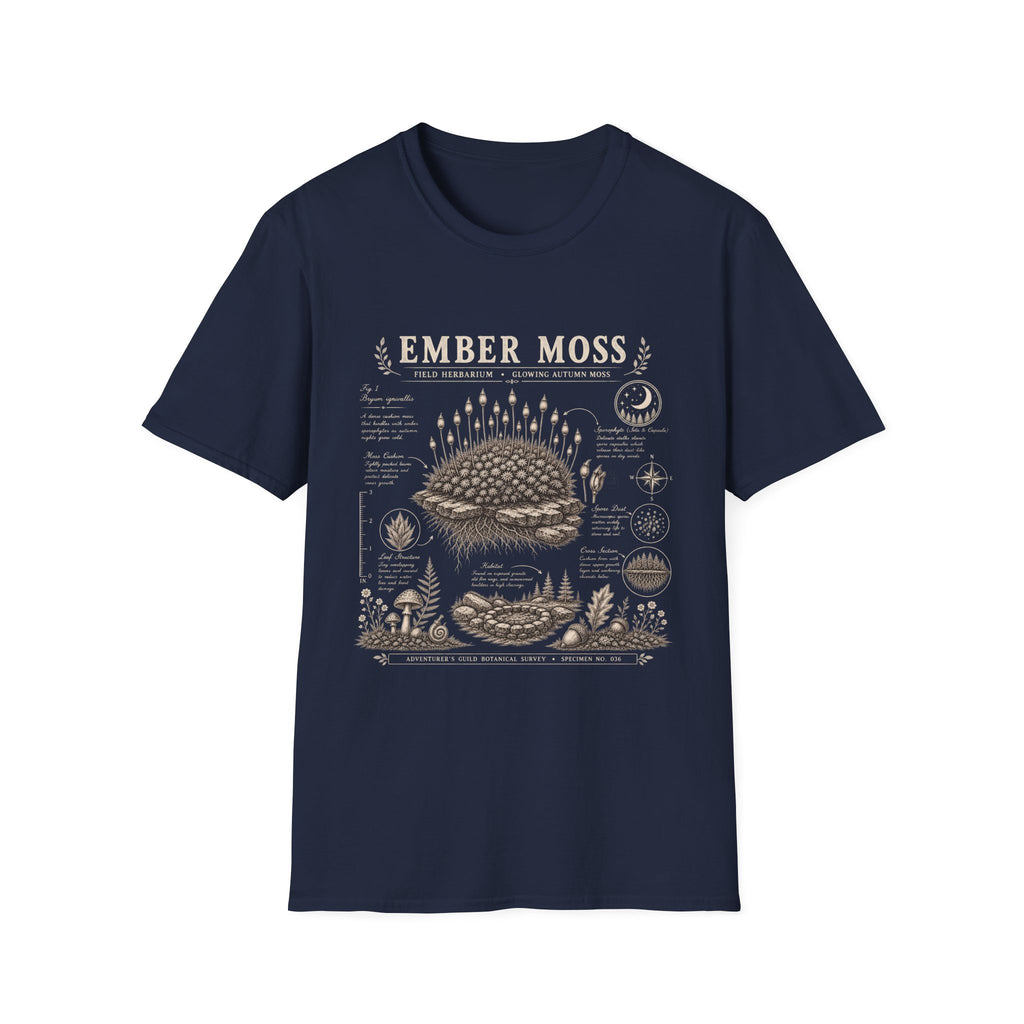 Ember Moss Herbarium Plate T-Shirt