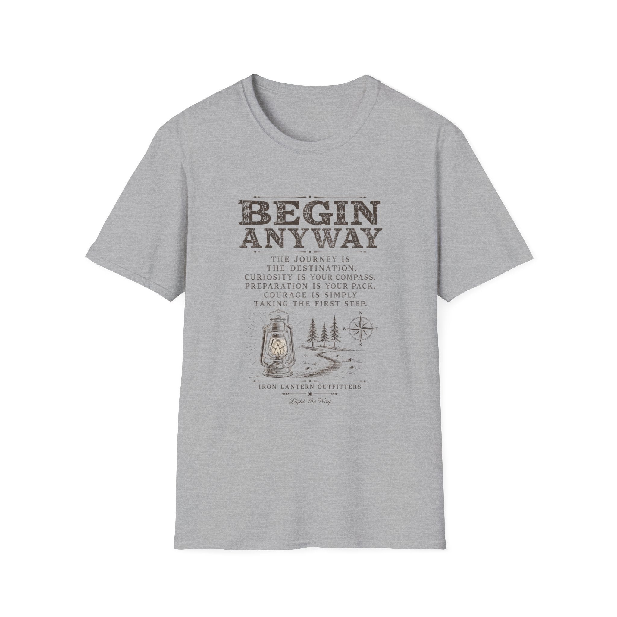 Begin Anyway Mission Statement T-Shirt