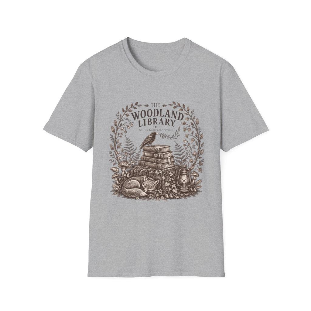 Woodland Library Engraving T-Shirt