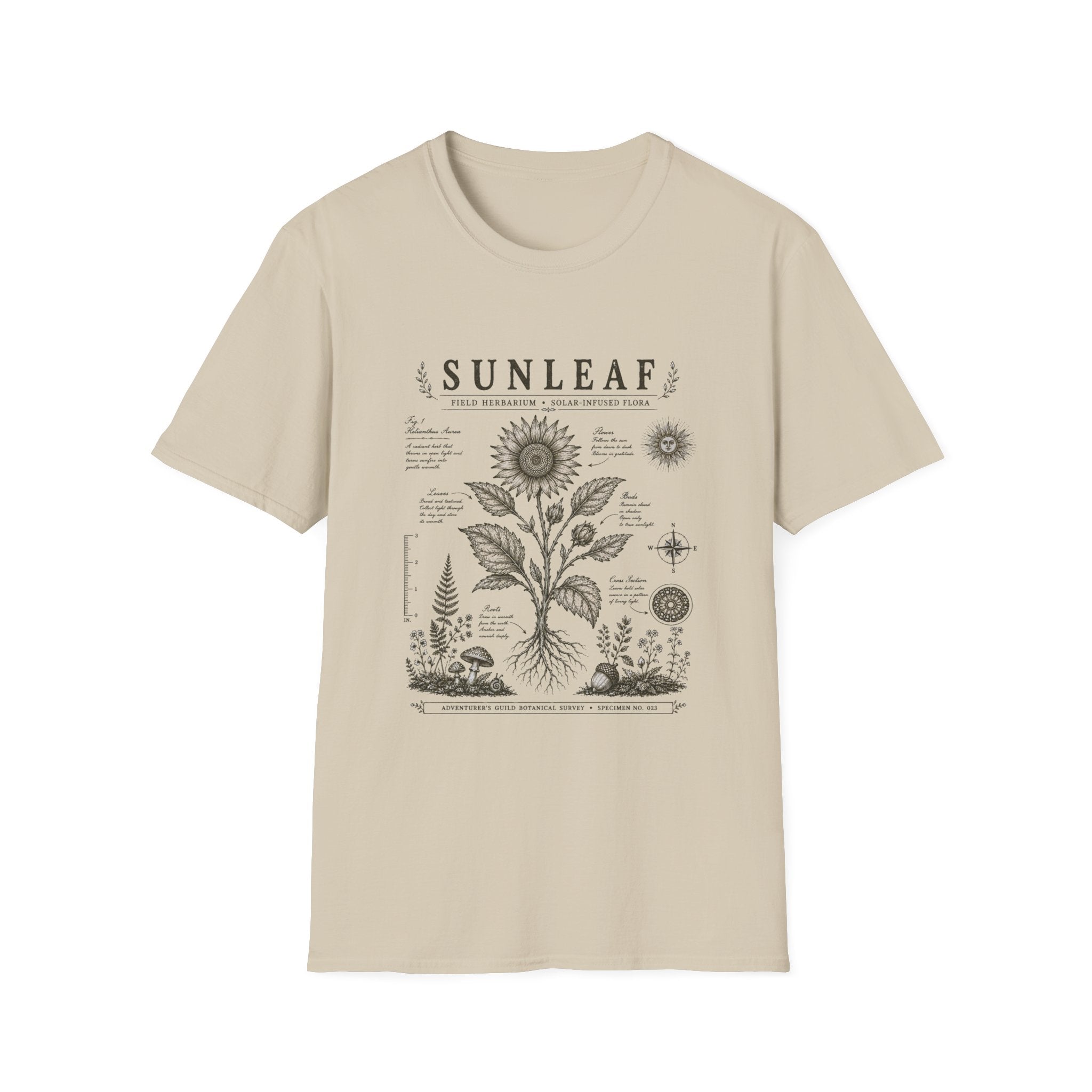 Sunleaf Herbarium Plate T-Shirt