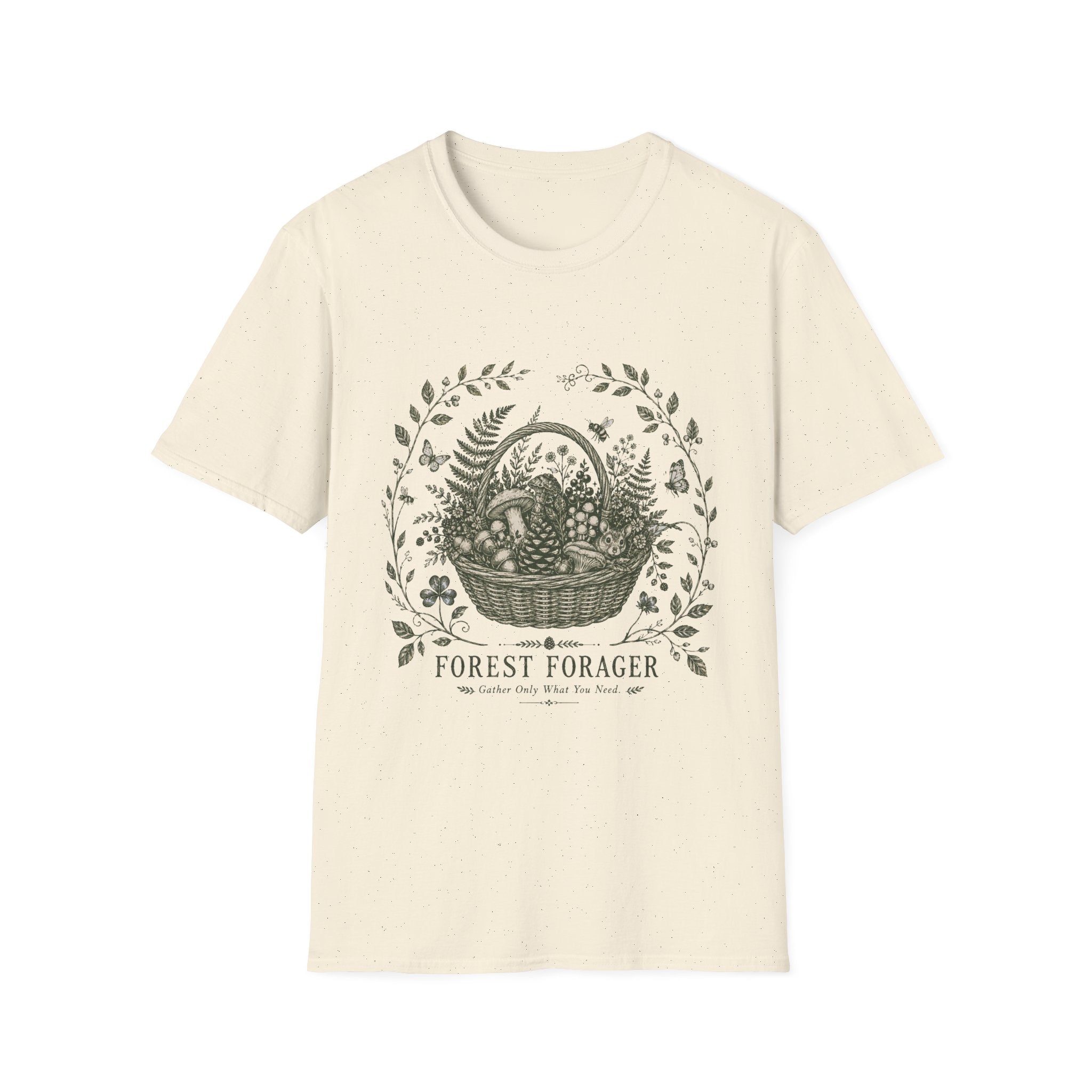 Forest Forager Botanical Emblem T-Shirt