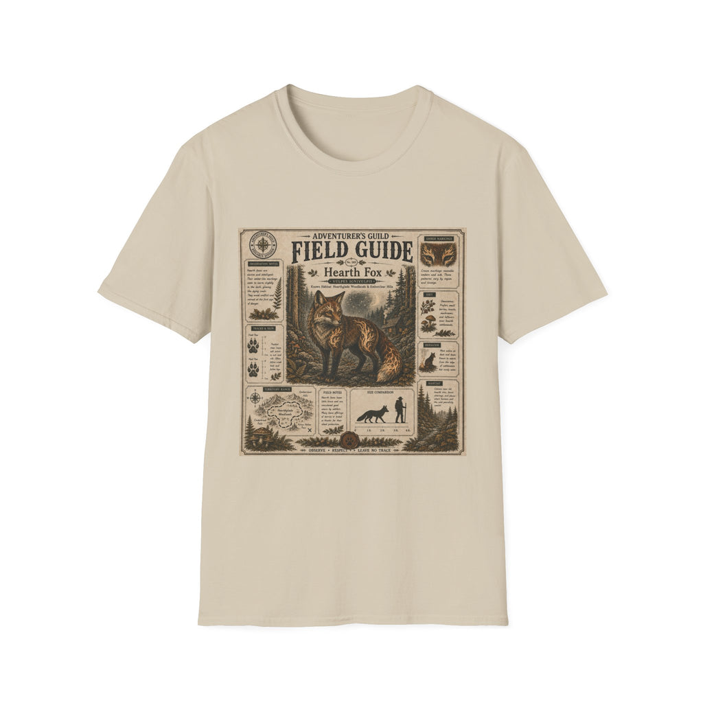 Hearth Fox Field Guide Poster T-Shirt