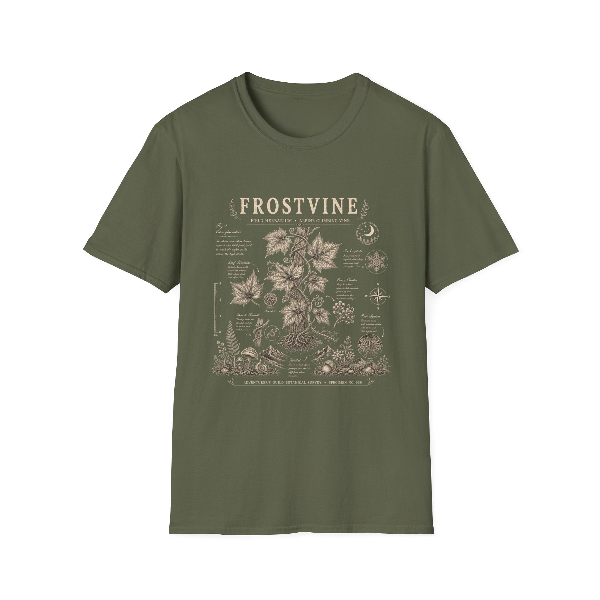 Frostvine Herbarium Plate T-Shirt
