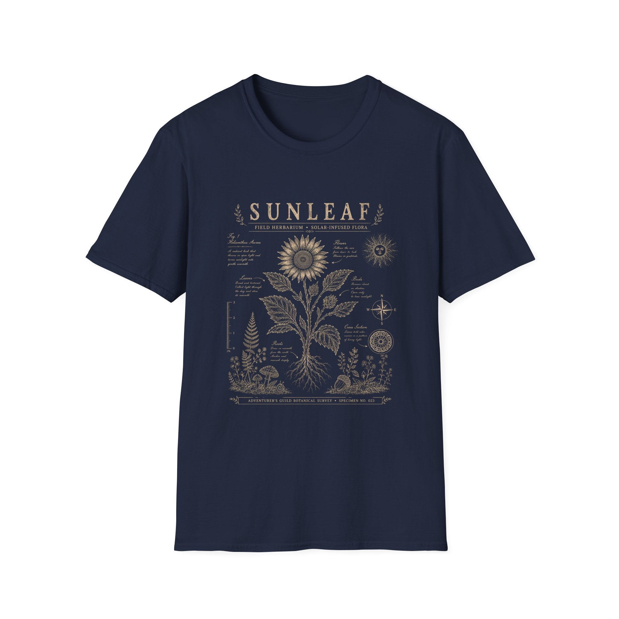 Sunleaf Herbarium Plate T-Shirt