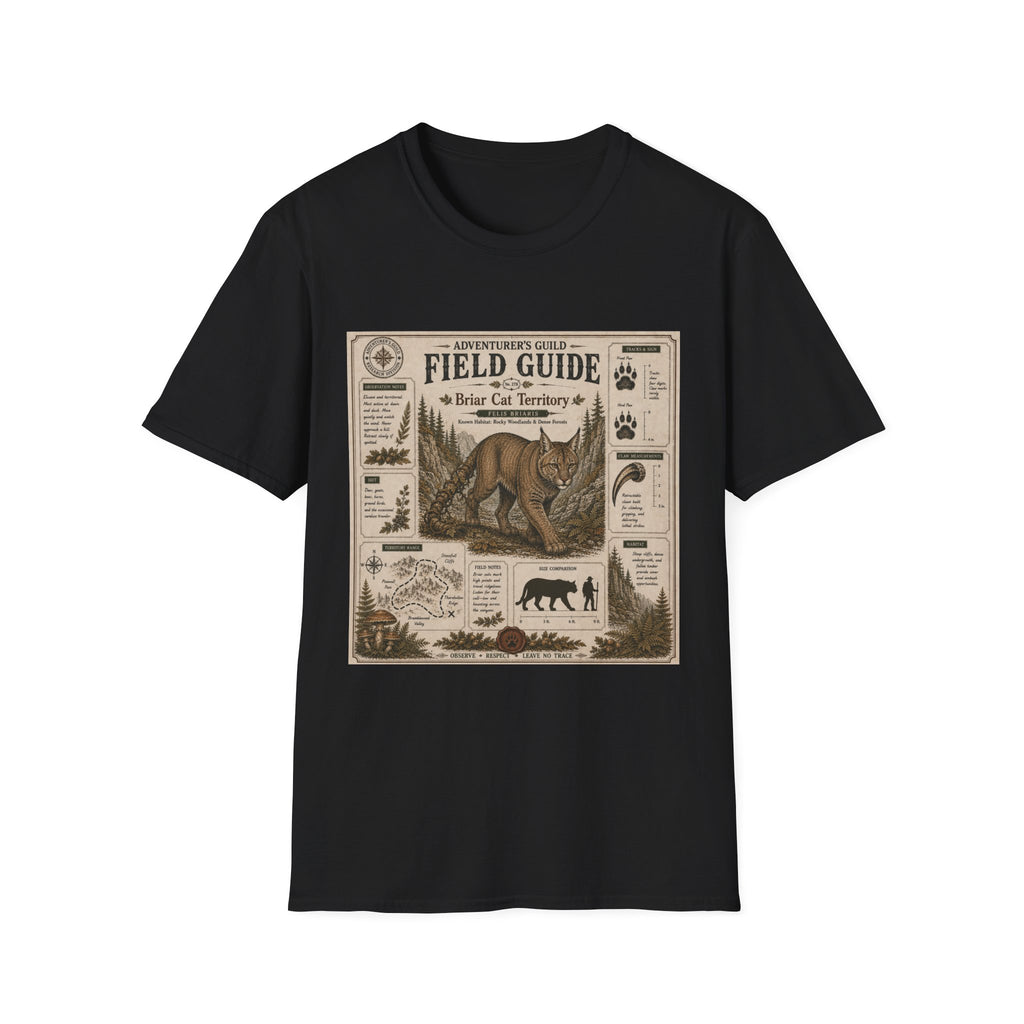 Briar Cat Field Guide Poster T-Shirt