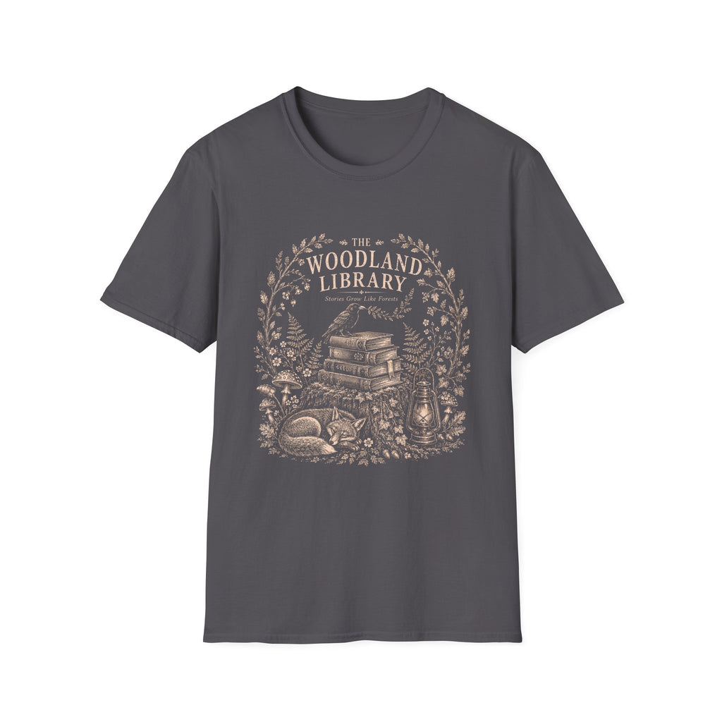 Woodland Library Engraving T-Shirt