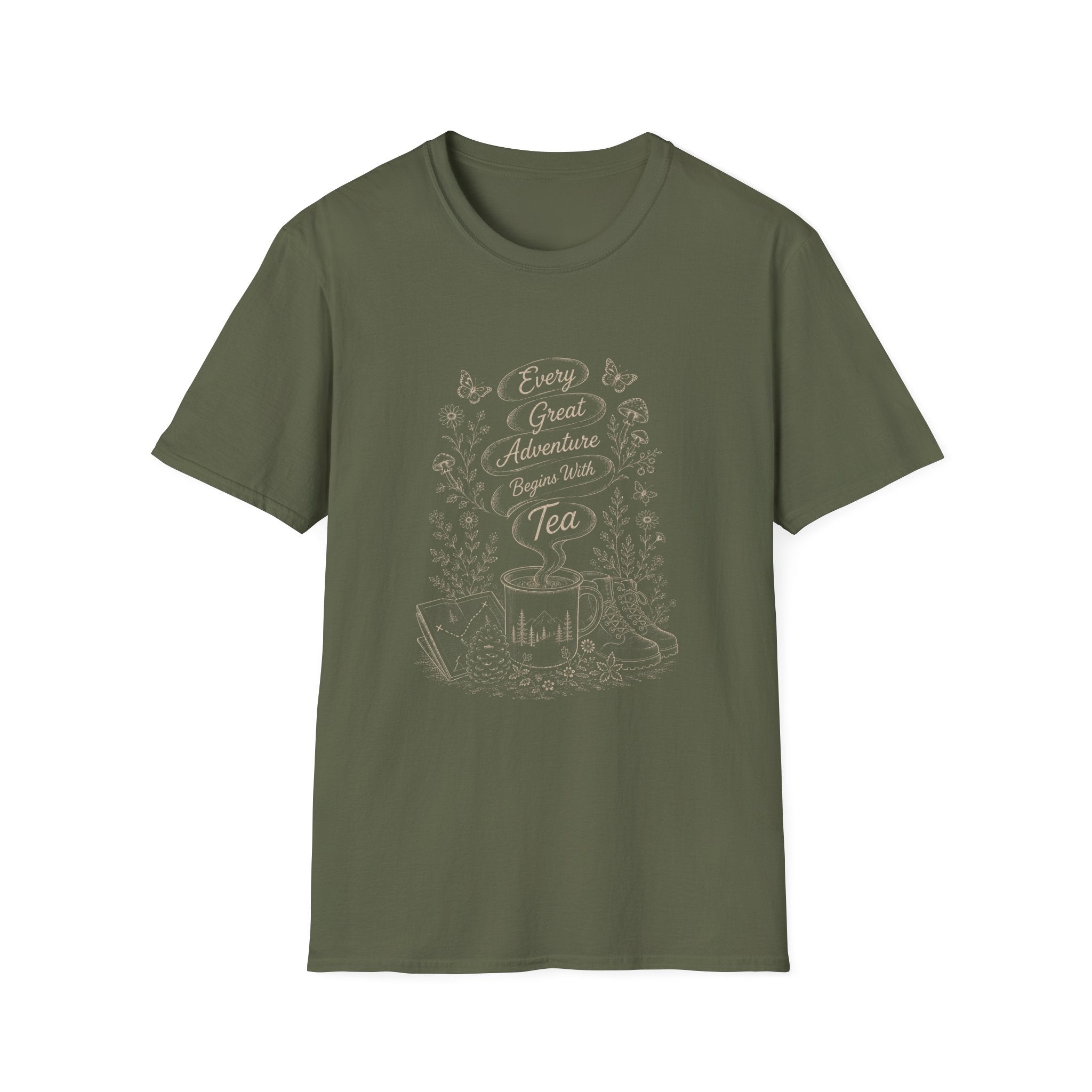 Every Adventure Begins With Tea T-Shirt