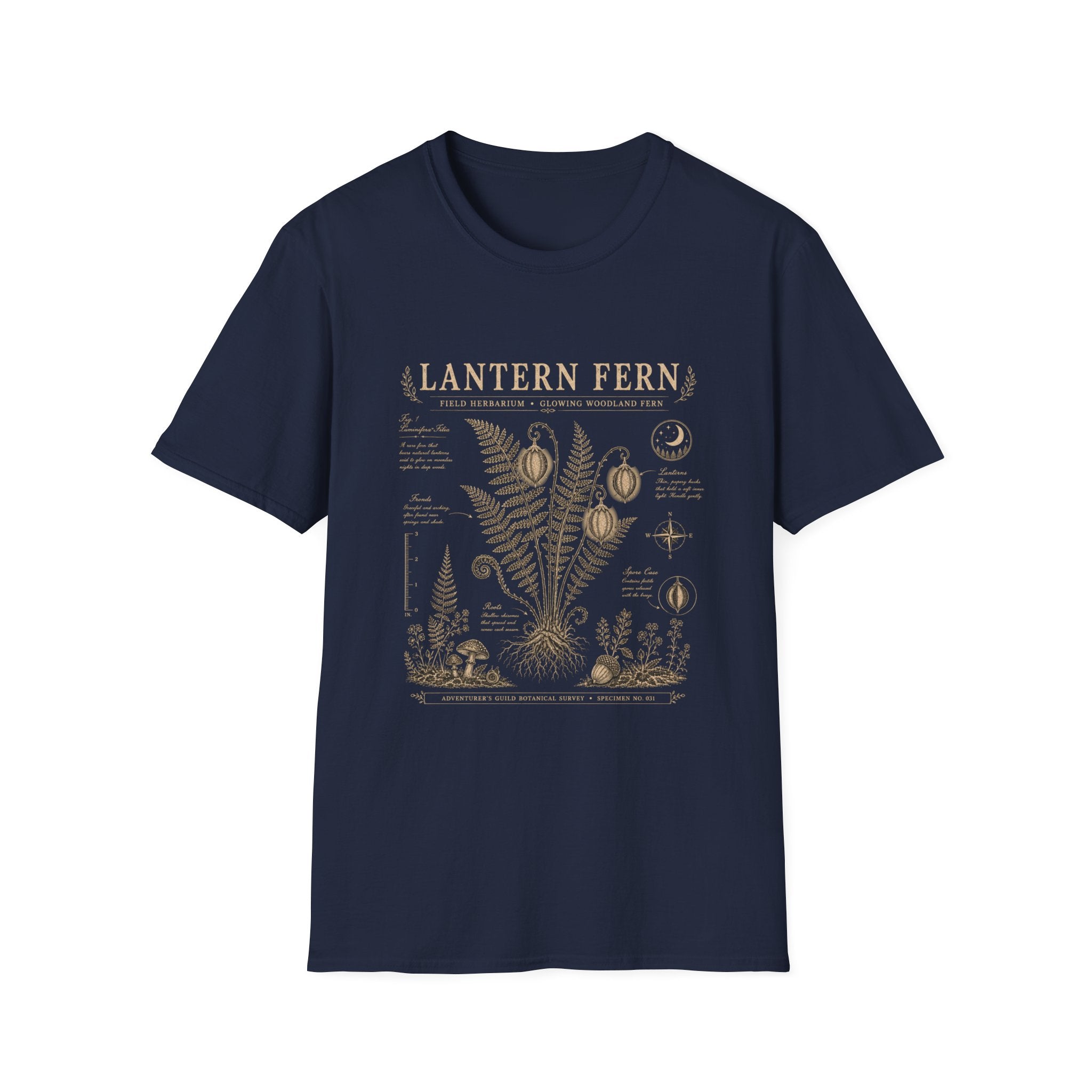 Lantern Fern Herbarium Plate T-Shirt