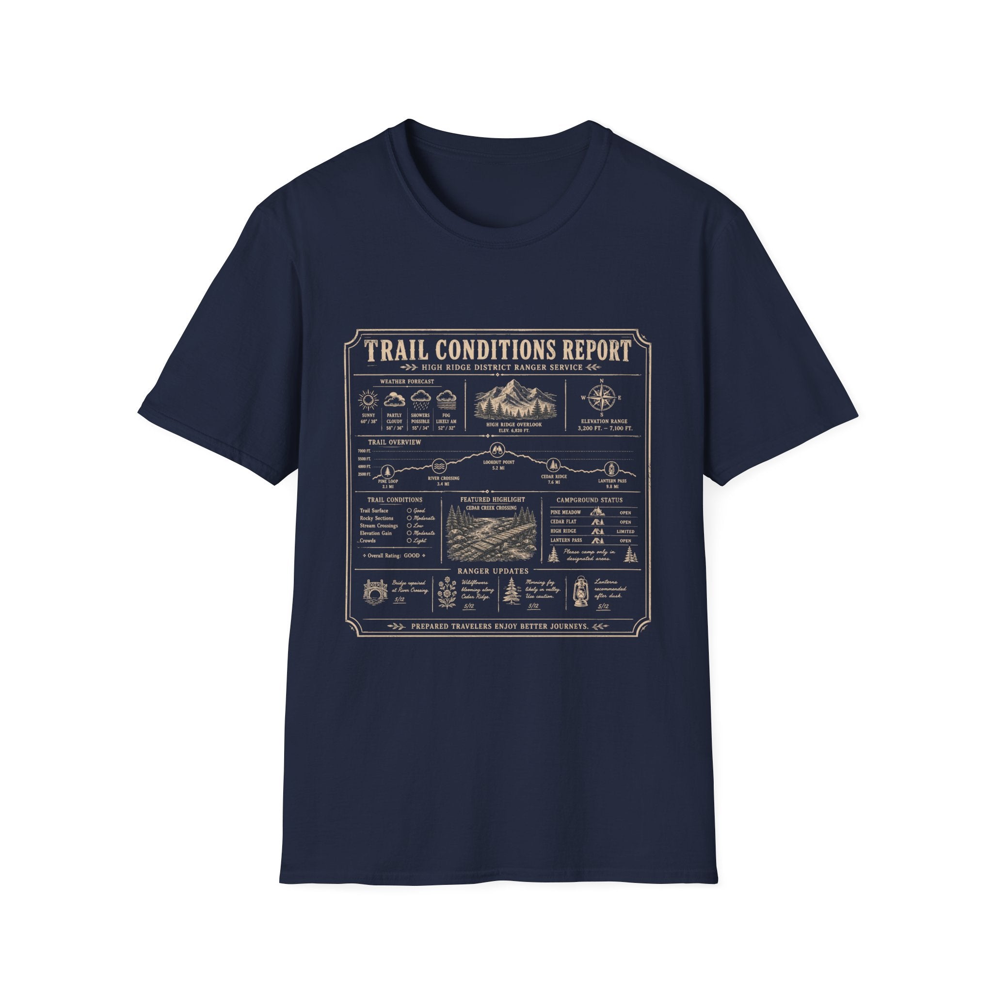 Trail Conditions Report T-Shirt