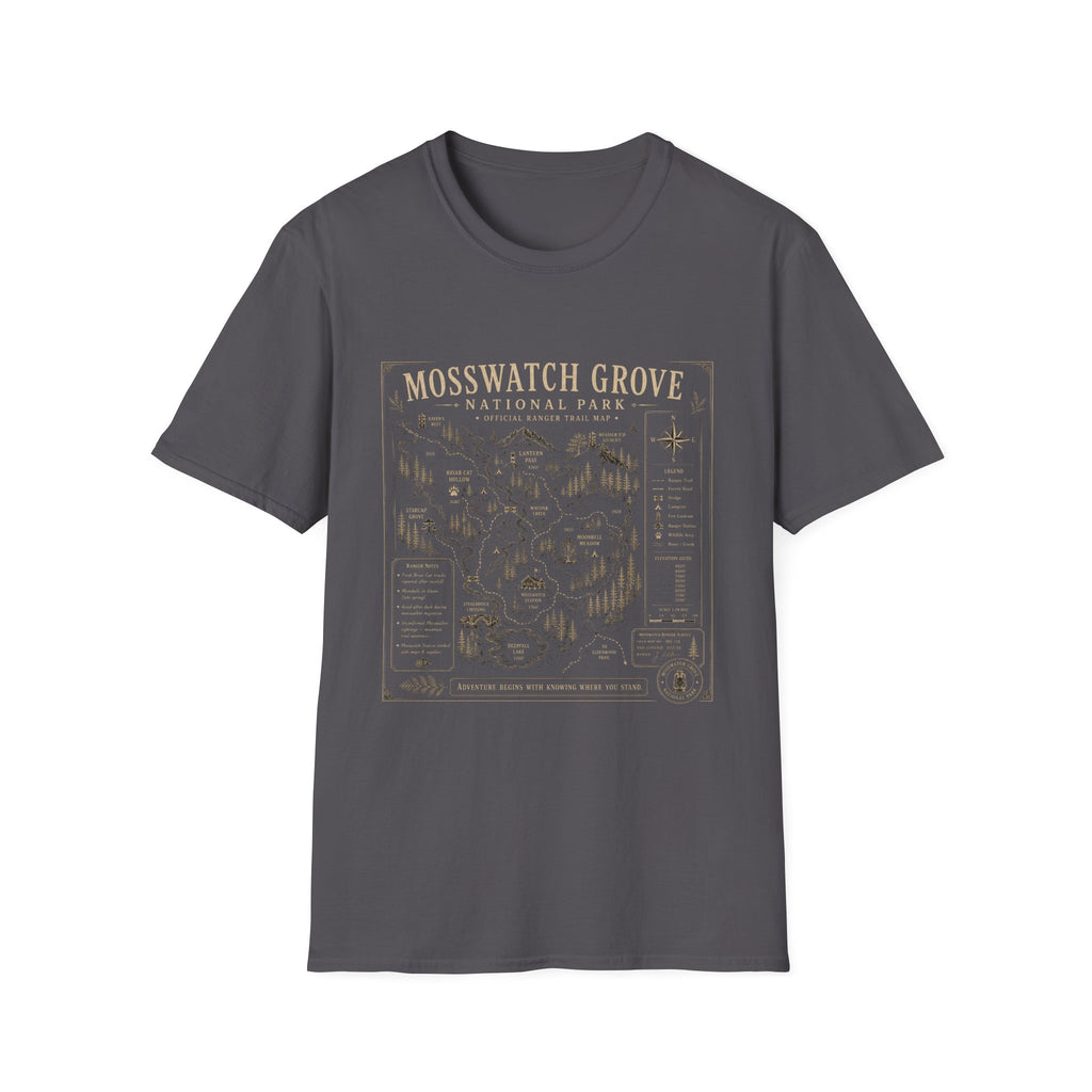 Mosswatch Grove Vintage Trail Map T-Shirt