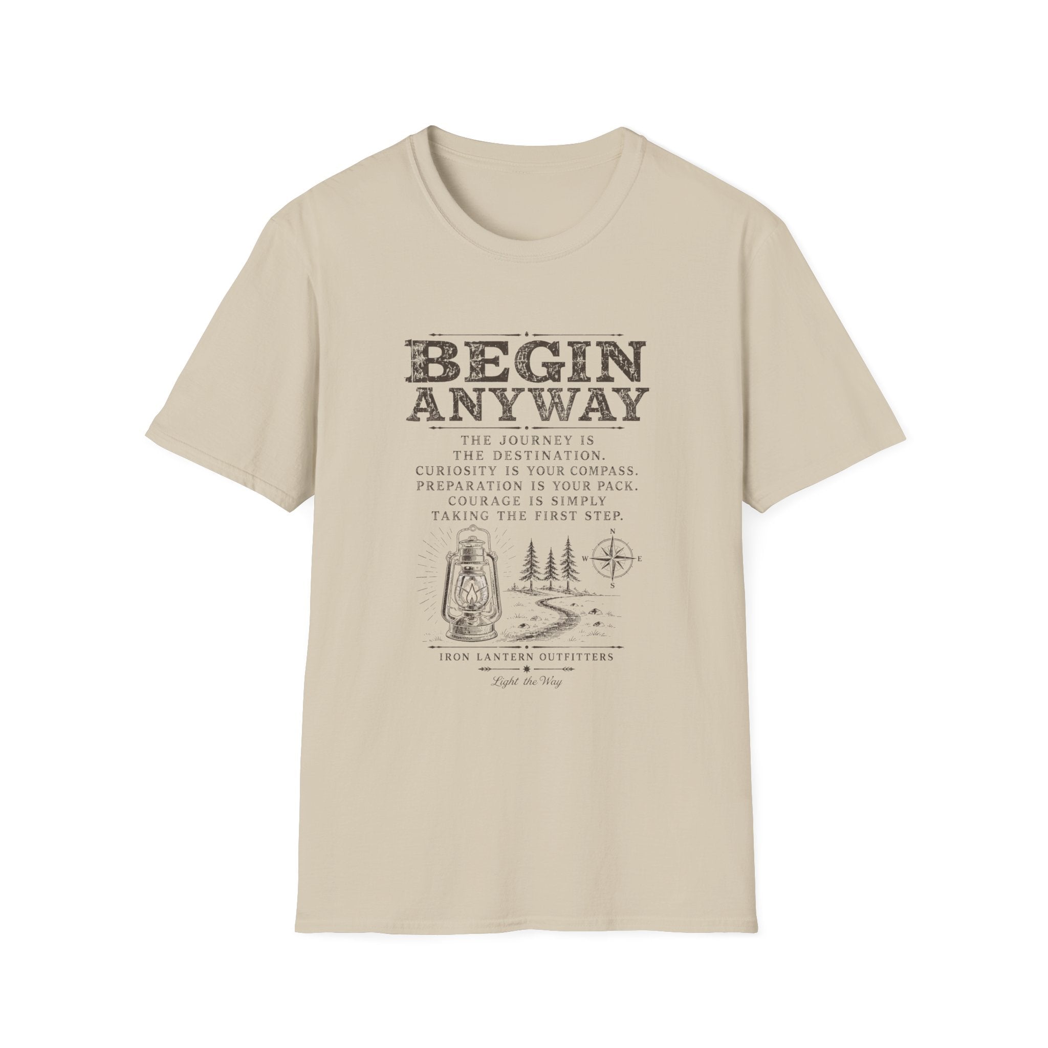 Begin Anyway Mission Statement T-Shirt
