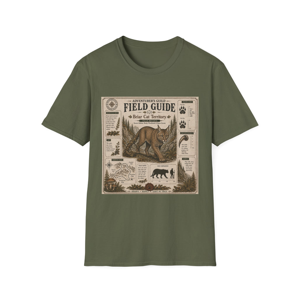 Briar Cat Field Guide Poster T-Shirt